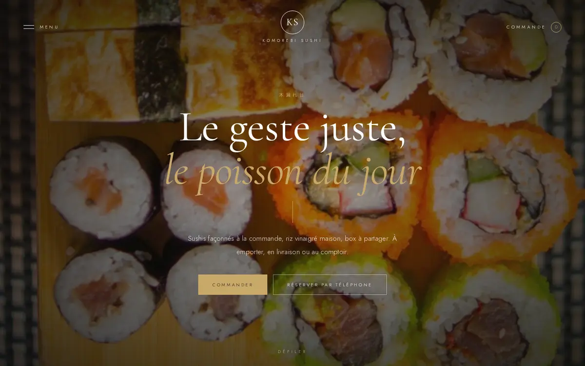 Modèle Luxury Dining sur ordinateur