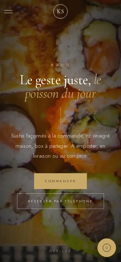 Modèle Luxury Dining sur mobile